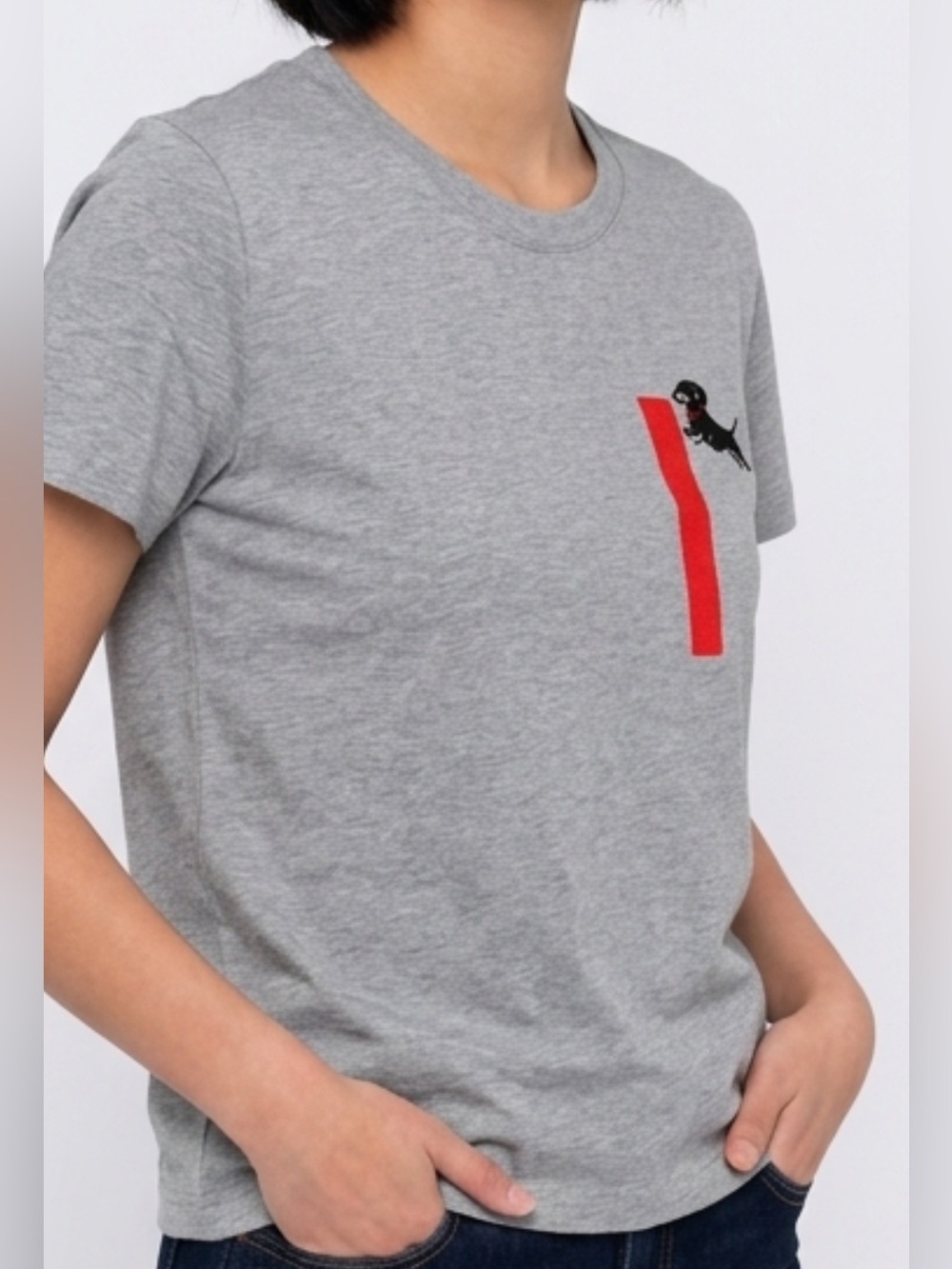 Dog print cotton blend t-shirt NWT
